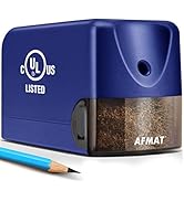 AFMAT Electric Pencil Sharpener, Heavy Duty Pencil Sharpener for 6.5-8mm No.2 Pencils,UL Listed P...