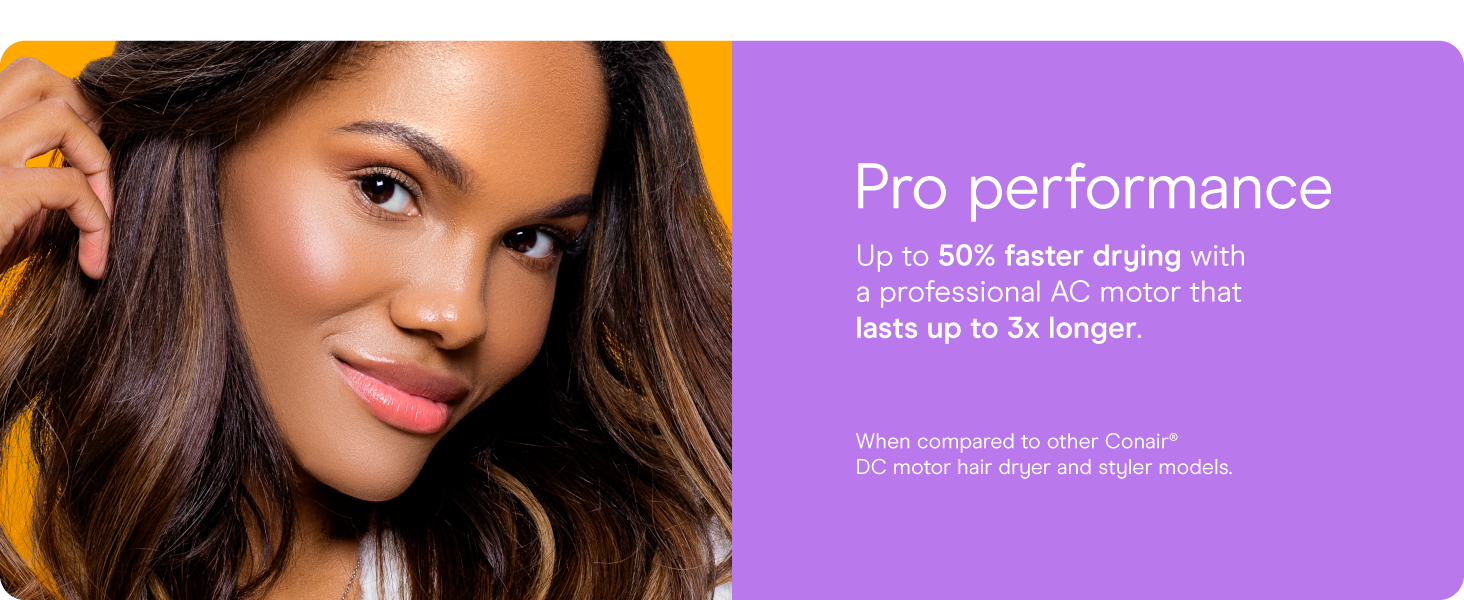 Conair small, mini, and compact hair dryer for travel. Handle folds for easy storage.