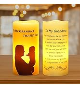 VIODAIM Birthday Mother's Day Gifts for Grandma from Granddaughter or Grandson Engraved I Love Yo...