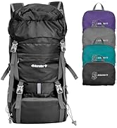 4Monster Portable Hiking Backpack,Lightweight Packable Hiking Daypack,Water Resistant Carry on Ba...