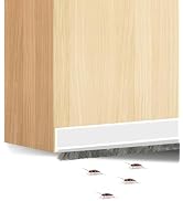Door Draft Stopper with Brush Under Door Gap Filler Self Adhesive Door Draft Stopper Door Sweep f...