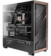 Antec Flux Pro, 6 x PWM Fans Included, High-Airflow Front Panel with Walnut Wood, iShift PSU 90° ...