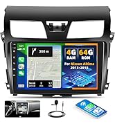 [4G+64G] Android 13 Car Stereo for Nissan Altima 2013-2018 with Wireless CarPlay Android Auto,10....