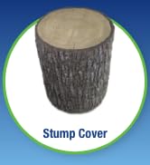 Aquascape Faux Oak Tree Stump Decorative Cover for Fixtures, Electrical Boxes, Seat, Table, or Ga...