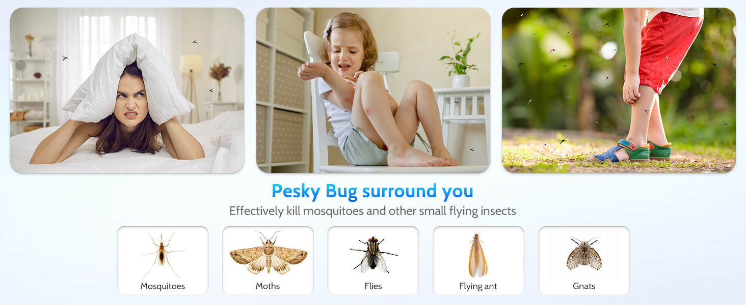 Electric Fly Swatter Bug Zapper Racket