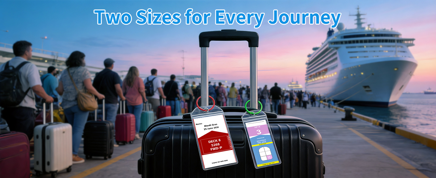 CASMONAL Large Size Cruise Luggage Tag Holders