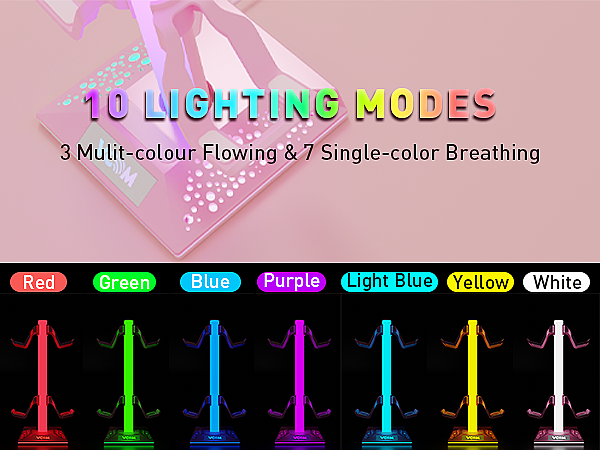 RGB Gaming Headphones Stand