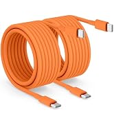 2pack 10ft USB C to C Cable, 60W Type C to Type C Fast Charging Cord for iPhone 17 16 15 Pro, Pro...