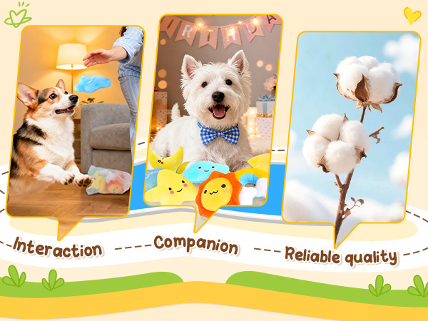 squeaky plush toys