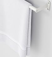 MKO Towel Rods for Bathroom, White Towel Bar, 24-Inch Single Towel Rack for Bathroom Wall Mounted...