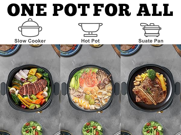 Dezin Hot Pot Electric with Divider