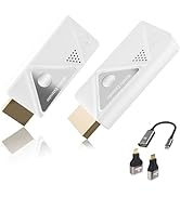 SUNMEG Wireless HDMI Transmitter Receiver with Adapter 4K, 1080P 60HZ HDMI Wireless Extender, Plu...