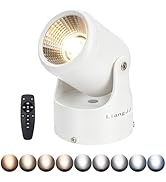 LiangJJ Uplights Indoor, 6W Uplighting with Timer and Remote, Stepless Adjustable Color Temperatu...
