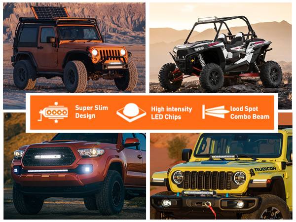 single row led light bar slim led light bar nilight led pods fog lights