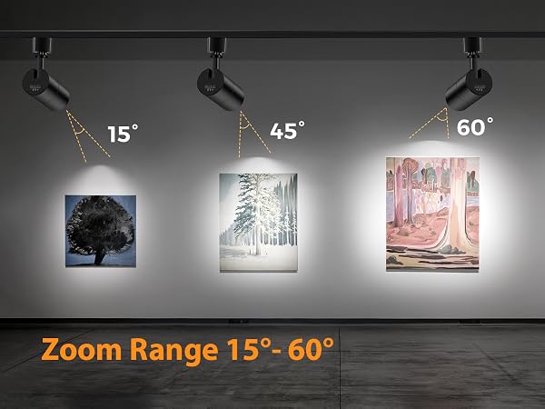 Zoomable Track Lighting Heads 10w