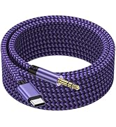 USB C to 3.5mm Audio Adapter 3FT for iPhone 15/15 Pro/15 Pro Max/15 Plus,iPad,Type C to 3.5mm Aux...