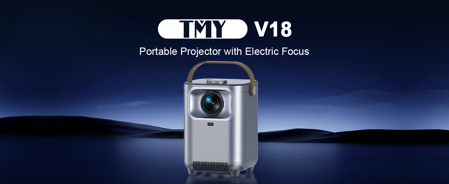 V18 portable projector with electric focus and auto keystone