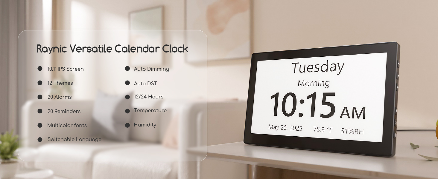 digital calendar clock