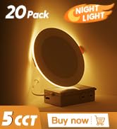 recessed light with night light