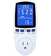 Upgraded Watt Power Meter Plug Home Electrical Usage Monitor Consumption, Energy Voltage Amps Kil...