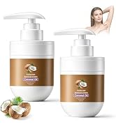 2Pcs Coconut Oil Hair Remover Cream,Coconut Hair Removal Cream,Coconut Oil Facial Cream,Facial Ha...