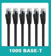Yauhody CAT 6 Ethernet Cable 5ft 6-Pack Black, High Speed Solid Flat CAT6 Gigabit Internet Networ...