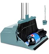 Tiumso Upgrade Broom and Dustpan Set, Broom with Dustpan Combo Sets, Large Brooms and Dust Pan wi...