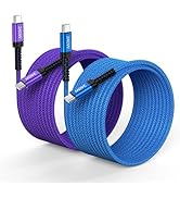 for iPhone 17 Pro Max Air/16 Plus Pro Charger Cord 240W USB C to USB C Fast Charging Cable,2Pack ...