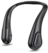 AMACOOL Bladeless Neck Fan Portable Personal Fan 5000mAh Rechargeable Battery Operated Wearable F...