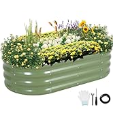 Permade Galvanized Raised Garden Bed Outdoor- Raised Beds for Gardening| Metal Planter Box, Steel...