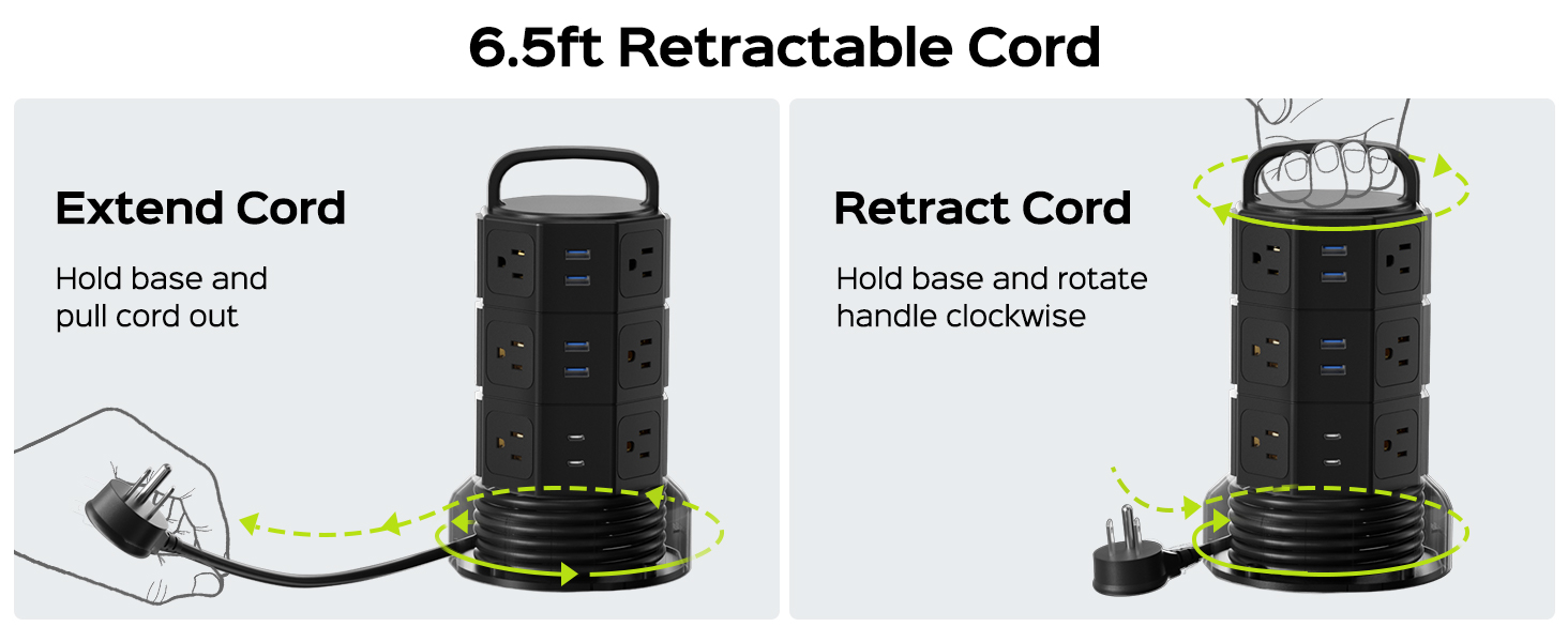 extension cord with multiple outlets