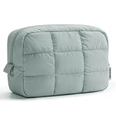 Narwey Puffer Travel Makeup Bag for Women Girl, Quilted Puffy Cosmetic Bag Make Up Bag Organizer,...