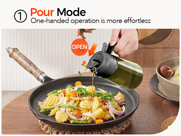 pour mode push &amp; pour
