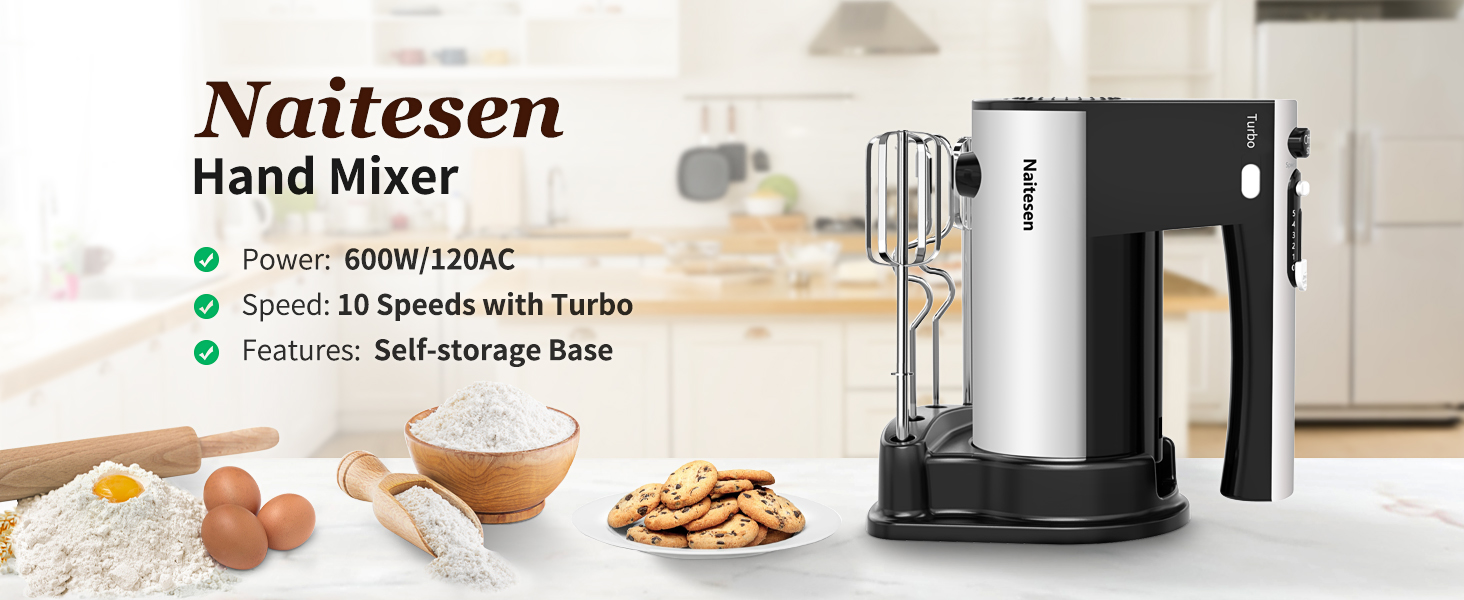 600W Electric Hand Mixer