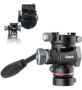ULANZI U190 Pro Tripod Video Fluid Head w Vertical/Horizontal Switching, Professional Camera Trip...
