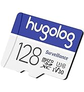 Hugolog 128GB Micro SD Card, Micro SDXC UHS-I Memory Card - 100MB/s, 667X, U3, Class10, Full HD V...