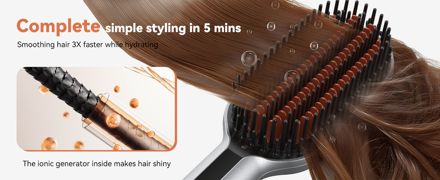 hair straightener brush
