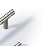 Veise 10 Pack Cabinet Handles, 3 Inch Hole Center Brushed Nickel Kitchen Cabinet Dresser Drawer P...