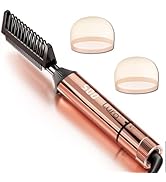 LURA Nano Titanium Hot Comb for Wigs,250-500°F Electric Hot Combs for Black Women Hair,Pressing C...