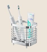 Silver Toothbrush Holder