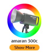 Aputure amaran 300c video lighting,300W RGBWW Full Color Bowens Mount LED Video Light,CCT 2,500K~...