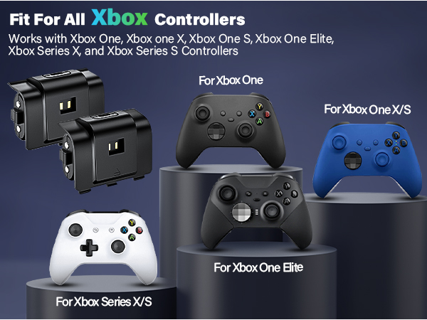 Rechargeable battery pack for xbox controllers