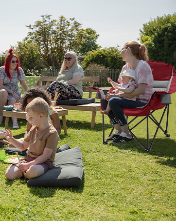 Double Folding Loveseat Camping Couch