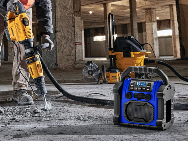 Construction site radio