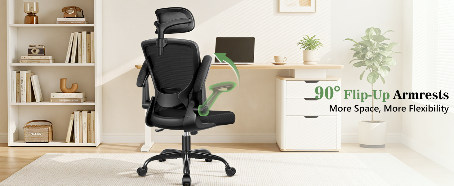 office chair with fil-up armrest