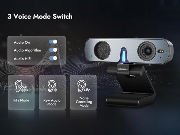 Webcam with hifi mode