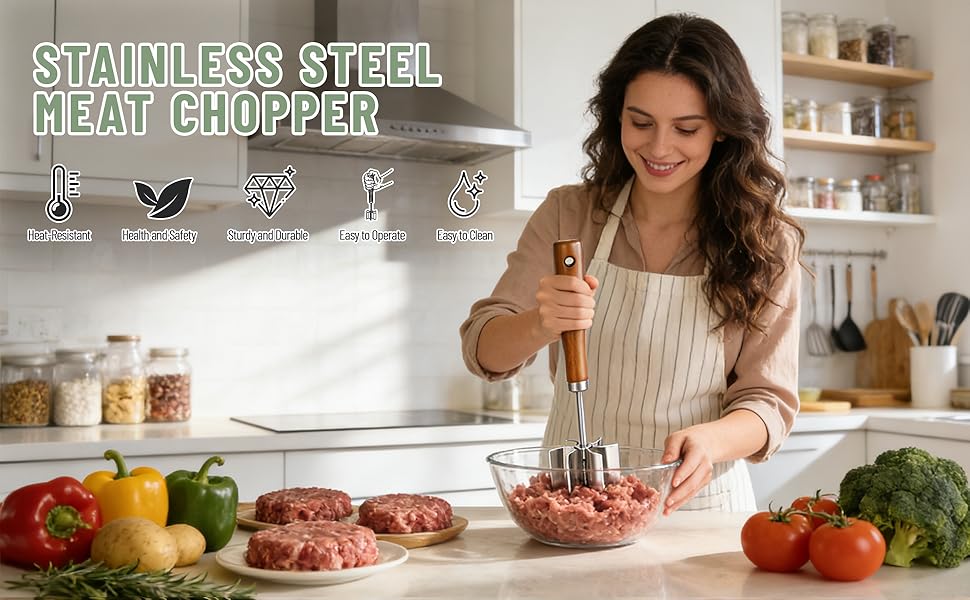 stainless steel meat chopper