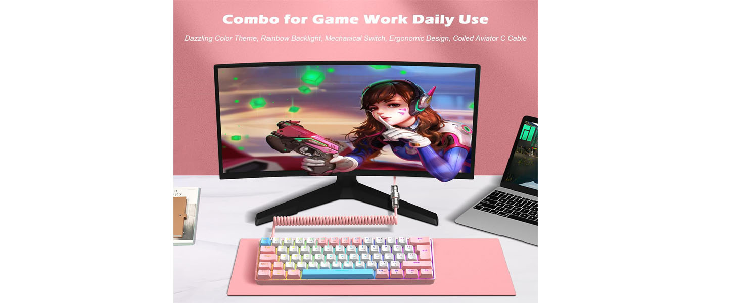 T60 KEYBOARD/PINK