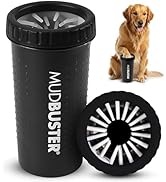 Dexas MudBuster Portable Dog Paw Washer/Paw Cleaner, Large, Matte Black- Special Edition (PW72025...