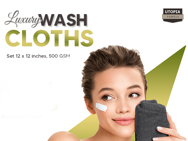 luxury wash cloths, Wash cloth for face and body, Towels for bath, spa, and gym, Saloon Towels
